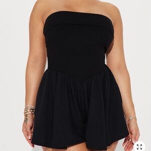 Fashion Nova Black Penelope Romper
